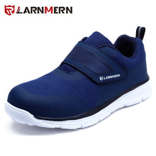 Load image into Gallery viewer, LARNMERM Safety Shoes Work Shoes Steel Toe Comfortable Lightweight Breathable Construction Warehouse Factory Protection Shoe
