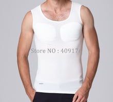 Load image into Gallery viewer, Fake ABS Muscles Shaper Invisible 8 Pack PEC Underwear Padded Shirts Men Strong Chest Stomach Body Tops
