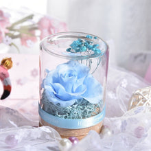 Load image into Gallery viewer, Forever Rose Artificial Flowers Eternal Flower Glass Cover Valentine Day Dried Flowers Wedding Decoration Gift To Girlfriend
