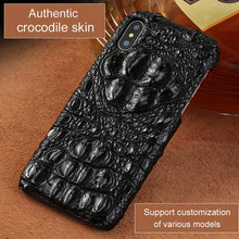 Load image into Gallery viewer, LANGSIDI Luxury Real Genuine crocodile leather case for iphone XR XS MAX Original phone cover For iphone 11 pro max 7 8 plus 12
