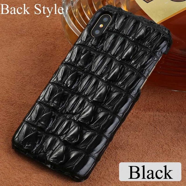 LANGSIDI Luxury Real Genuine crocodile leather case for iphone XR XS MAX Original phone cover For iphone 11 pro max 7 8 plus 12