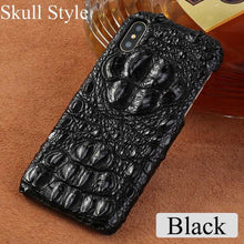 Load image into Gallery viewer, LANGSIDI Luxury Real Genuine crocodile leather case for iphone XR XS MAX Original phone cover For iphone 11 pro max 7 8 plus 12
