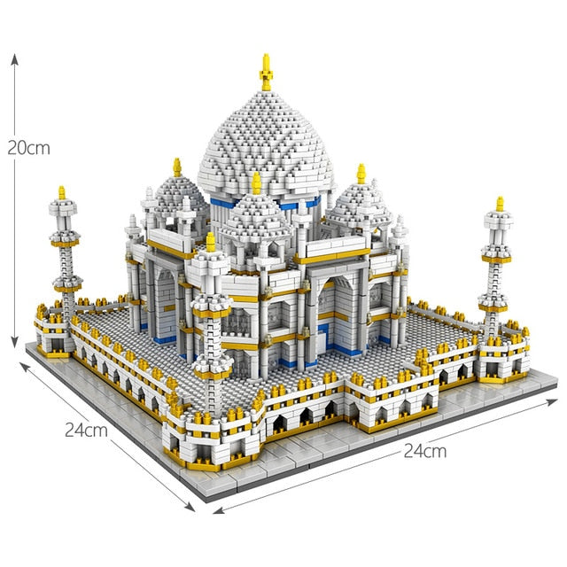 3950Pcs Toys for Kids Creator Mini Blocks World Famous Architecture Taj Mahal 3D Model Building Blocks Educational Bricks Gifts