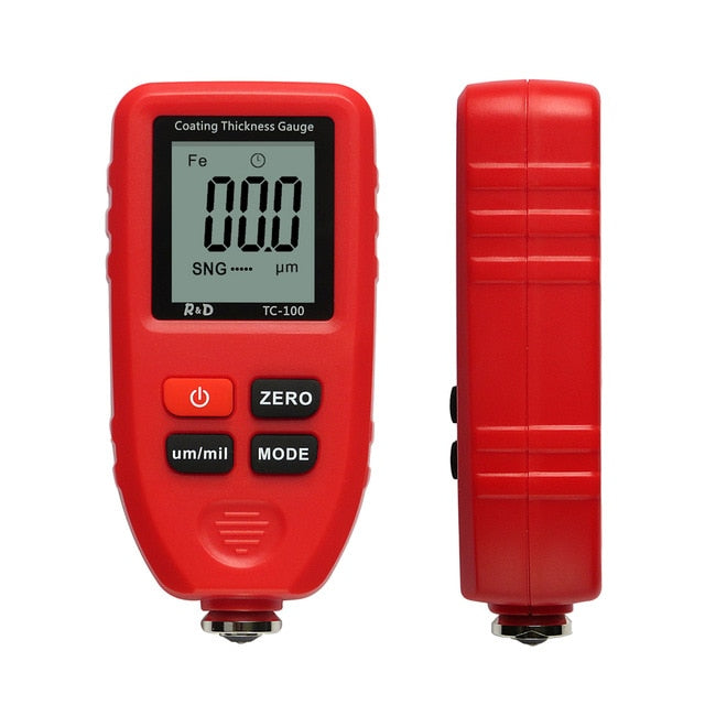 R&D TC100 Automobile Thickness Gauge Car Paint Tester Thickness Coating Meter Russia Manual Ultra-precise 0.1micron/0-1300 Fe&NF