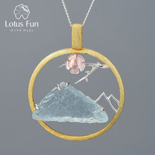 Load image into Gallery viewer, Lotus Fun Natural Raw Stone Bird Whisper Pendant without Necklace Real 925 Sterling Silver Creative Handmade Design Fine Jewelry
