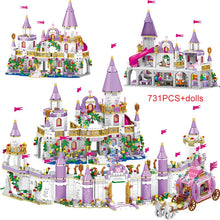 Load image into Gallery viewer, 731PCS Princess Series Castle Building Blocks Magical Ice Castle Bricks Compatible Girls Friends Educational Toys For Children
