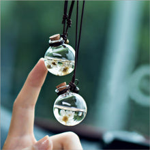 Load image into Gallery viewer, Car Hanging Perfume Pendant Fragrance Air Freshener Empty Glass Bottle For Essential Oils Diffuser Automobiles Ornaments
