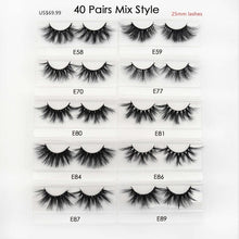 Load image into Gallery viewer, Visofree 30/40/100 Pairs 3D Mink Lashes With Tray No Box Handmade Full Strip Lashes Mink False Eyelashes Makeup eyelashes cilios
