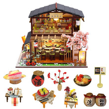 Load image into Gallery viewer, DIY Wooden House Japan Style Miniature Doll House Kits Mini Dollhouse  with Furniture Precised Design Dollhouse For Decoration T
