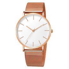 Load image into Gallery viewer, Luxury Watch Men Mesh Ultra-thin Stainless Steel Quartz Wrist Watch Male Clock reloj hombre relogio masculino Free Shipping
