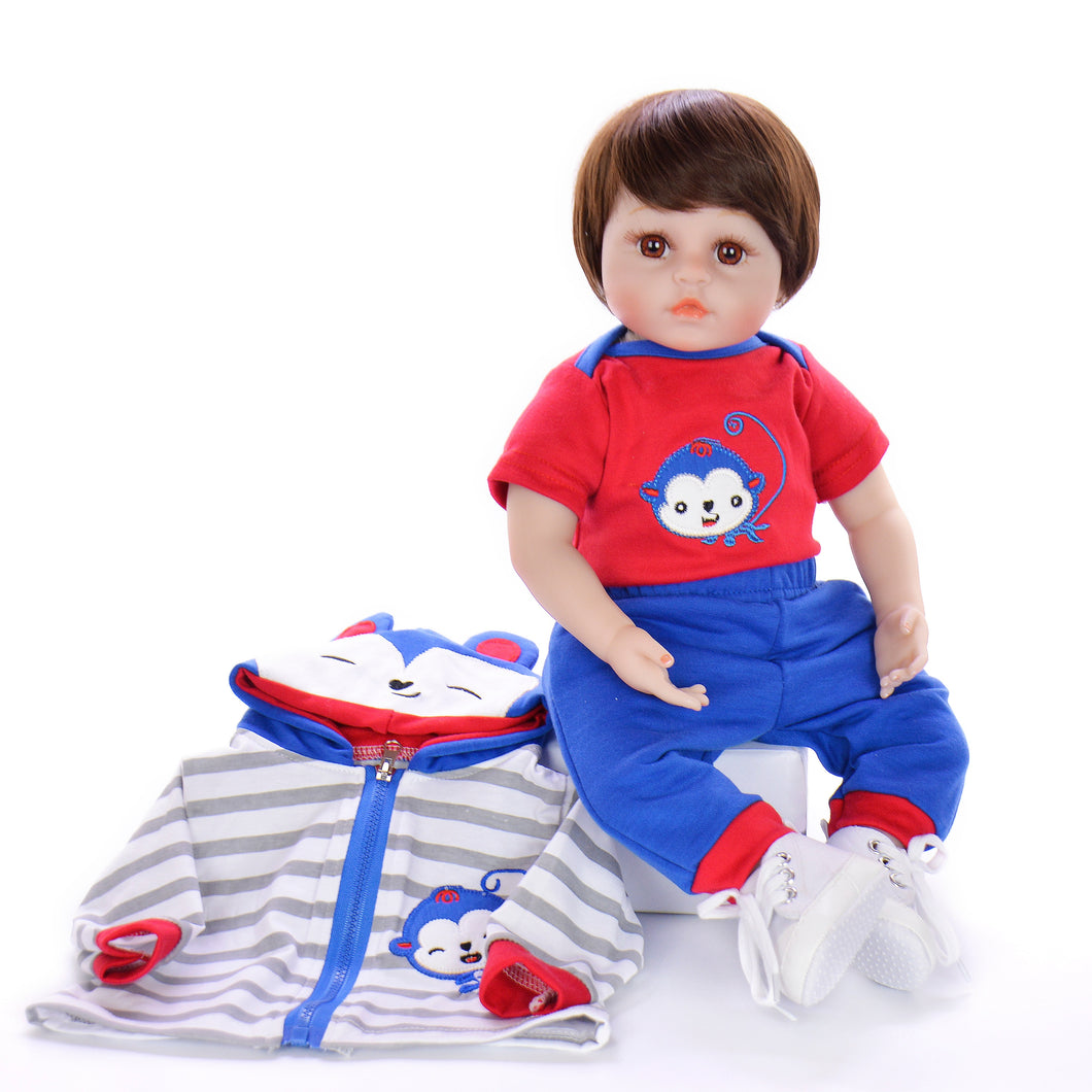 KEIUMI Simulation Silicone Reborn Dolls So Truly Like Newborn Babies Doll For Boy Or Girl Kid Birthday Gifts Soft Vinyl Play Toy