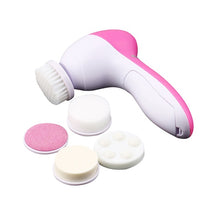 Load image into Gallery viewer, Electric Facial Cleansing Brush 5 in 1 Face Cleanser Wash with Replacement Brush Heads Face Exfoliating Vibrator Massager

