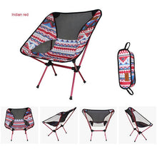 Load image into Gallery viewer, Light Moon Chair Portable Garden 7075 Chair Fishing Seat Camping Fixed Height Folding Furniture Indian Armchair
