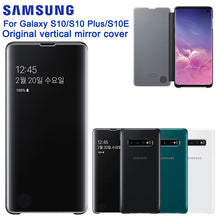 Load image into Gallery viewer, Original Mirror Clear View Cover Phone Case For Samsung GALAXY S10 S10E G9700 S10Plus SM-G970F Original Rouse Slim Flip Case
