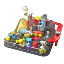 Load image into Gallery viewer, Transparent Adventure Game Racing Rail Car Model Racing Educational Toy Children Track Car Brain Game Mechanical Toys

