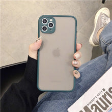 Load image into Gallery viewer, Camera Protection Bumper Phone Cases For iPhone 11 12 11Pro Max XR XS Max X 8 7 6S Plus Matte Translucent Shockproof Back Cover
