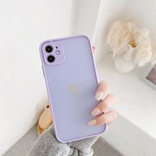 Load image into Gallery viewer, Camera Protection Bumper Phone Cases For iPhone 11 12 11Pro Max XR XS Max X 8 7 6S Plus Matte Translucent Shockproof Back Cover

