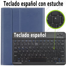 Load image into Gallery viewer, Case for Samsung Galaxy Tab S6 Lite 10.4 Keyboard Case Tab S6 10.5 S7 11 Cover Russian Spanish English Korean Bluetooth Keyboard
