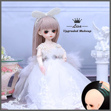 Load image into Gallery viewer, UCanaan 1/6 BJD Doll 30CM 18 Ball Joints Dolls With Full Outfits Dress Wig Shoes Makeup Girls DIY Toys Best Gifts Collection
