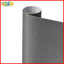 Load image into Gallery viewer, Multiple Size 3D Carbon Fiber Vinyl Wrap Roll Film Car Sticker Decal Motorcycle Automobile Styling Black White Silver Tube
