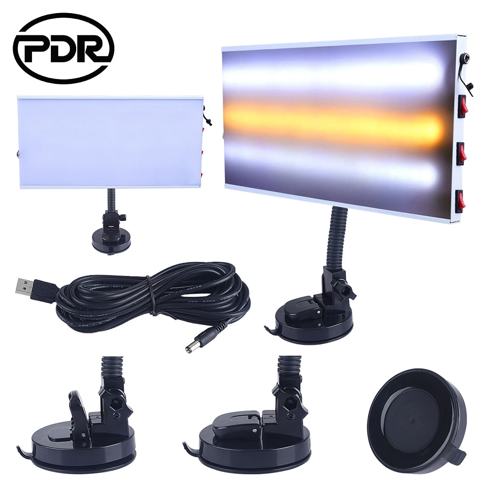 PDR tools light board LED Lamp Car Paintless Dent Removal Tool Aluminum Reflector Board Adjust Light Automobile Repair Hand Tool