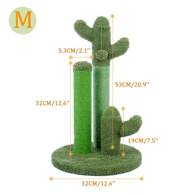 Drop Shipping Cactus Pet Cat Tree Toys with Ball Scratcher Posts for  Cat Toy Protecting Furniture Fast Delivery