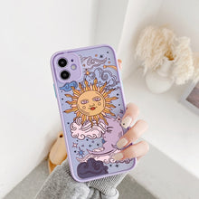 Load image into Gallery viewer, JAMULAR Funny Sun Moon Face Shockproof Phone Case For iPhone 11 Pro 12 7 XS MAX X XR SE20 8 Plus Soft TPU Matte Candy Back Cover
