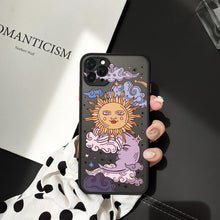 Load image into Gallery viewer, JAMULAR Funny Sun Moon Face Shockproof Phone Case For iPhone 11 Pro 12 7 XS MAX X XR SE20 8 Plus Soft TPU Matte Candy Back Cover
