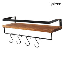 Load image into Gallery viewer, Wall Shelf Wood Floating Shelf Wall Decoration Multifunction Storage Holder Wall Shelf Rack Decorative For Kitchen/ Bedroom
