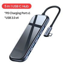 Load image into Gallery viewer, Baseus USB Type C HUB to HDMI-compatible Adapter RJ45 Lan Multi USB PD 3.0 USB-C HUB For MacBook Pro Air Dock USBC Splitter HUB
