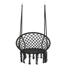 Load image into Gallery viewer, Nordic Cotton Rope Hammock Chair Handmade Knitted Indoor Outdoor Kids Swing Bed Adult Swinging Hanging Chair Hammock
