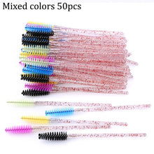 Load image into Gallery viewer, Eyelash Extension Disposable Eyebrow brush Mascara Wand Applicator Spoolers Eye Lashes Cosmetic Brushes Set makeup tools
