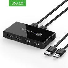 Load image into Gallery viewer, Ugreen USB KVM Switch USB 3.0 2.0 Switcher for Xiaomi Mi Box Keyboard Mouse Printer Monitor 2 PCs Sharing 4 Devices USB Switch

