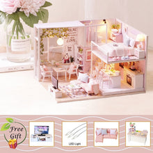 Load image into Gallery viewer, CUTEBEE DIY Dollhouse Kit Wooden Doll Houses Miniature Doll House Furniture Kit Casa Music Led Toys for Children Birthday Gift
