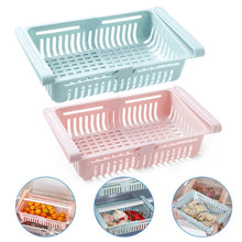 Load image into Gallery viewer, 2Pcs/1pcs Kitchen Accessories Storage Container Refrigerator Organizer Adjustable Plastic Fridge Storage Baskets Pull-out Drawer
